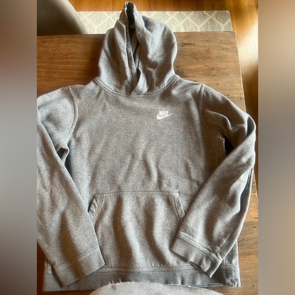 Nike Gray Hoodie youth xl. Good condition